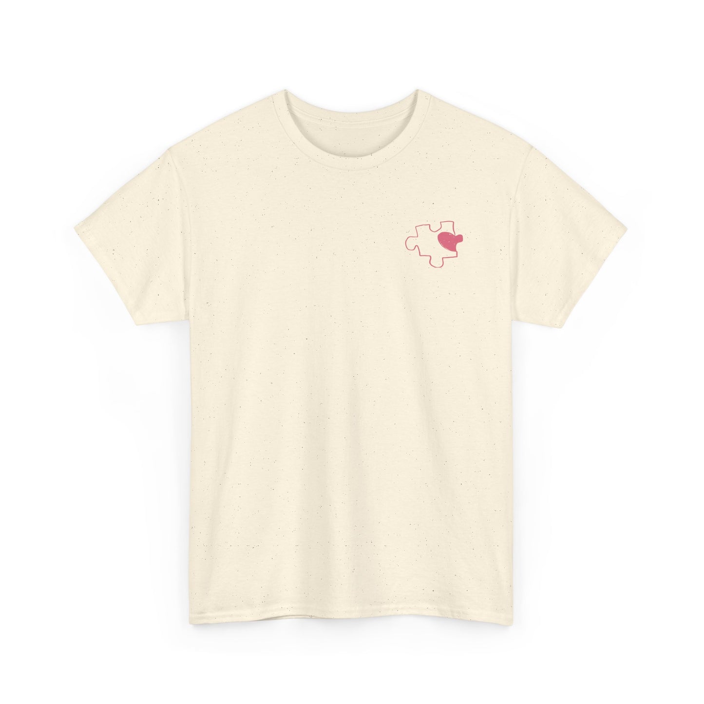 Cute Bichon Frise Outline T-Shirt with Heart — Small Chest Dog Tee