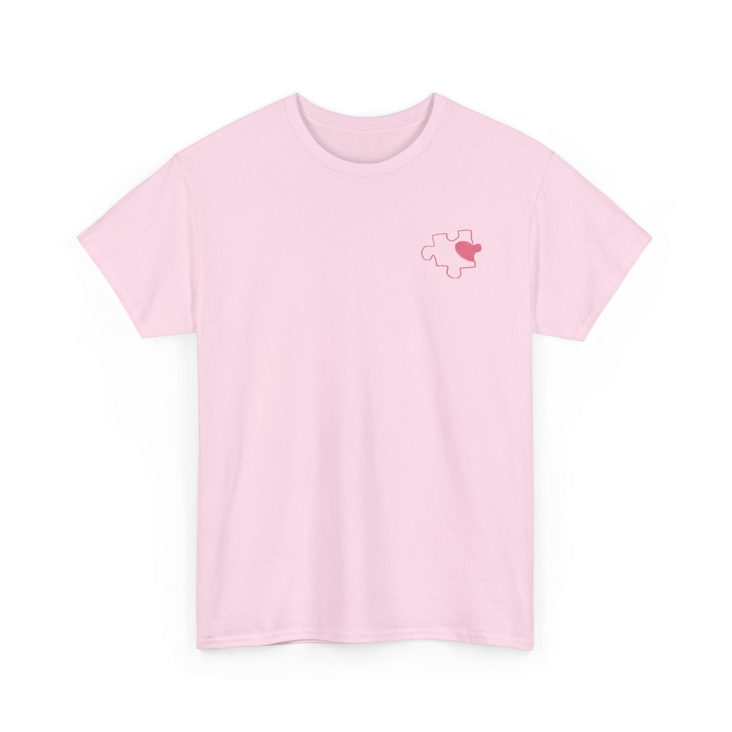 Cute Bichon Frise Outline T-Shirt with Heart — Small Chest Dog Tee